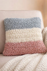 Tri Color Fleece Pillow (Crochet)