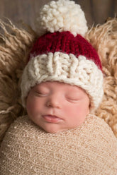 Santa Pompom Hats (Knit)