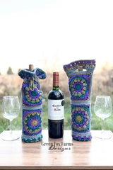 Calliope Wine Bottle Bag (Crochet)