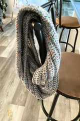 Chunky Tweed Infinity Scarf (Crochet)