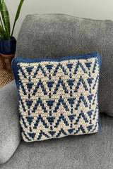 Peaks & Pillars Mosaic Pillow (Crochet)