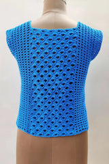 Blue Shells Top (Crochet)