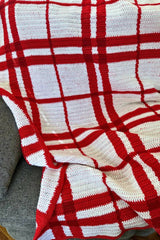 Christmas Plaid Throw (Crochet)