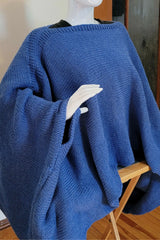 Basic Poncho with Optional Ribbing and Thumb Holes (Circular Knitting Machine & Knitting)
