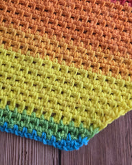 Lazy Days Asymmetrical Scarf (Crochet)
