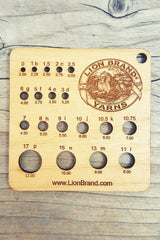 Lion Brand Needle Gauge Keychain