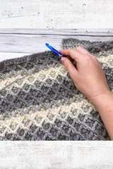 Diamond Stitch Blanket (Crochet)