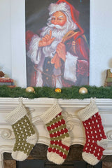 Heirloom Farmhouse Christmas Stocking (Crochet)
