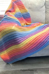 Easy Pastel Throw Blanket (Crochet)