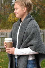 Arlette Blanket Scarf Wrap (Knit)