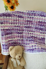 Berry Swirl Ice Cream Baby Blanket (Crochet)