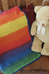 Fun Colorway Mandala Baby Blanket (Crochet)