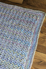 Homespun Arrow Stitch Baby Blanket (Crochet)