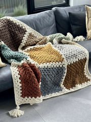 9 Square Granny Throw (Crochet)
