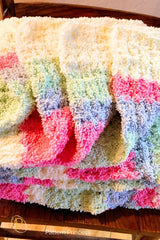 Cotton Candy Fluffy Blanket (Crochet)