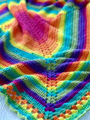 Rainbow Baby Blanket (Crochet)
