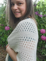 Rustic Summer Asymmetrical Shawl (Crochet)